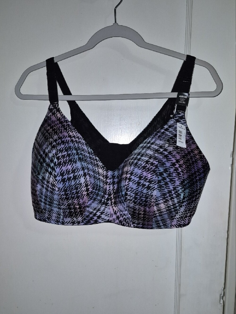 torrid Black and Lavender Abstract Print Bra - Picture 2 of 3